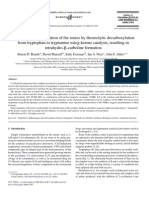 Decarboxylation of Tryptophan