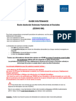 EDSHS Guide Procédure Soutenance