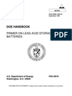 Doe Handbook: Primer On Lead-Acid Storage Batteries