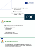 1.1.PV Effect and Types of PV Panels