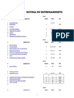 Tabla de Entrenamiento 3