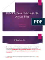 Projeto de Instalações Prediais de Água Fria 1 2024