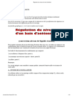 Sujet Régulation Du Niveau D'un Bain D'acétone