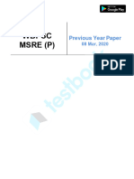 WBPSC Miscellaneous Preliminary Exam 2019 Official Paper (Held On - 08 Mar, 2020)