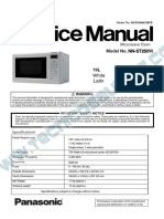 Panasonic NN-ST250W Horno Microondas Manual de Servicio