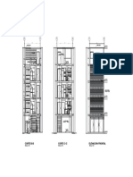 A B A B A B: Corte B-B Corte C-C Elevacion Frontal