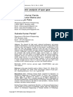 Static and Dynamic Analysis of Spur Gear