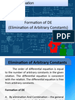 Elimination Arbitrary Constant