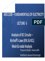 Lecture - 3 Kirchoff's Laws & Mesh and Nodal Analysis