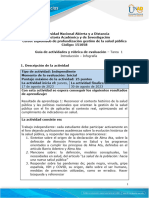 Guía de Actividades y Rúbrica de Evaluación - Unidad 1 - Tarea 1 - Introducción A La Tarea