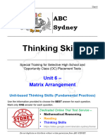 ABC SYDNEY STT Thinking Skills Unit 006 Questions