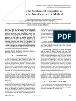 Estimating The Mechanical Properties of Marble Via The Non-Destructive Method