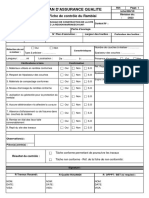 Plan D'Assurance Qualite: Fiche de Contrôle Du Ramblai