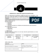 4 - ANTIBIOTICOS Y AINES MAS UTILIZADOS EN ODONTOLOGIA Dr. Bensi Coaquira Yujra