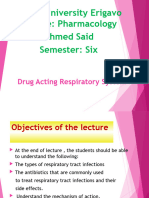 Drug Acting Respiratory System