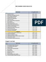 Jadwal Ngobrol Santai Kelas Xi.d