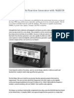 Low Cost 20MHz Function Generator With MAX038