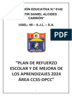 Plan de Refuerzo y Mejora CCSS-DPCC 2024