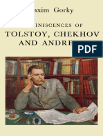 Maxim Gorky - Reminiscences of Tolstoy, Chekov and Andreev - 1948