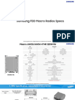 FDD - Radio Specs