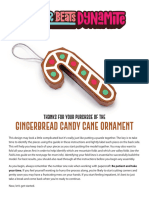 Instructions GingerBread CandyCaneOrnament