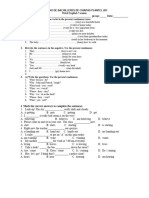 Examen de Ingles 1 Tercer Parcial