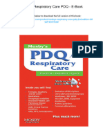 Mosby's Respiratory Care PDQ - E-Book., 978-0323068864