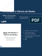 IMD1151 - Aula 03 - Introduo Cincia de Dados - Parte I