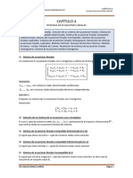 4° Capítulo - Sistemas de Ecuaciones Lineales