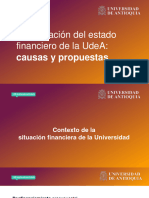 Contexto Situación Financiera de La UdeA (Julio Del 2024)