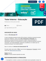 Página Da Vaga - Tutor Interno - Educação