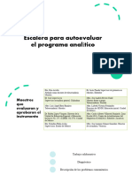 Escalera para Autoevaluar El Programa Analitico