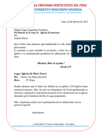 Invitacion A La Confraternidad de Adolescentes A Todas La Siglesias