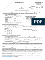 Required Immunization Health History Form: Usd - Edu/shs