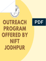 Outreach Program Offered by NIFT Jodhpur