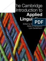 The Cambridge Introduction To Applied Linguistics