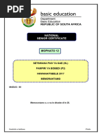 Setswana HL P2 Nov 2017 Memo