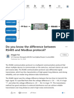 Difference Between RS485 and Modbus Protocol