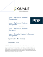 Qualifi Diplomas in Business Specifications September 2023