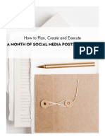 April 2022 - How To Plan, Create and Execute A MONTH of Social Media Posts in ONE DAY Workbook