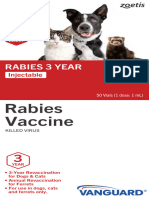 Vanguard Rabies 3 Year Product Insert