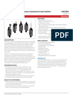 MICRO SWITCH Miniature Industrial Limit Switch: SZL-VL-S Series