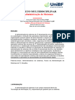 Projeto Multidisciplinar - Administração de Sistemas