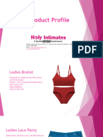 Product Profile Holy Intimates