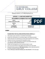 Saints 2020 Maths Paper 2 Past Paper