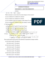 Assignment 1 Electrochemistry NEET Crash Course