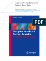 Disruptive Healthcare Provider Behavior: An Evidence-Based Guide., 978-3319279220