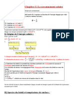 Correction - Chapitre I) Le Rayonnement Solaire