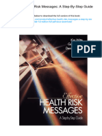 Effective Health Risk Messages: A Step-By-Step Guide. ISBN 0761915095, 978-0761915096