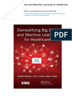 Demystifying Big Data and Machine Learning For Healthcare., 978-1032097169